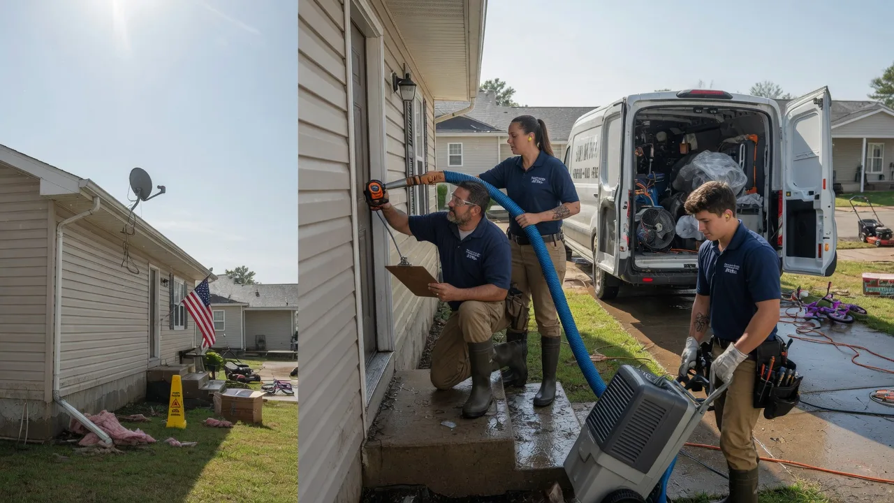 Ceiling Water Damage Restoration in Montgomery, LA near me